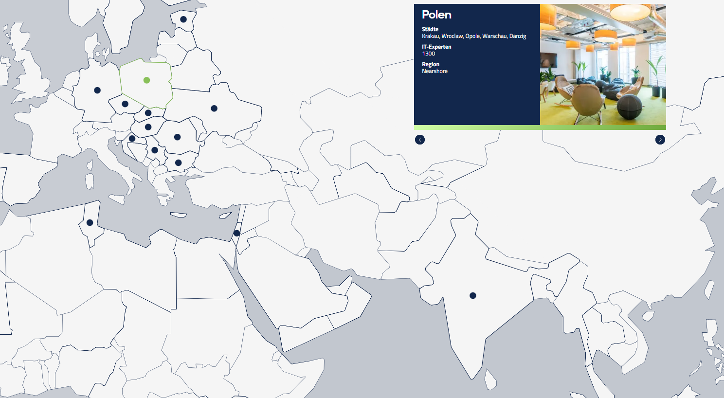 Nearshore-Standorte ServiceFactum